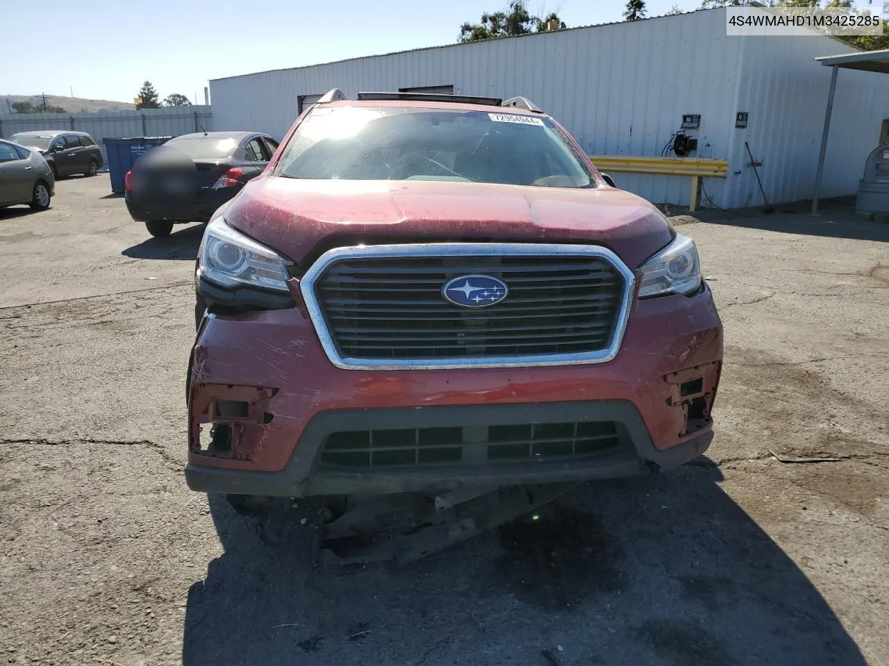 4S4WMAHD1M3425285 2021 Subaru Ascent Premium