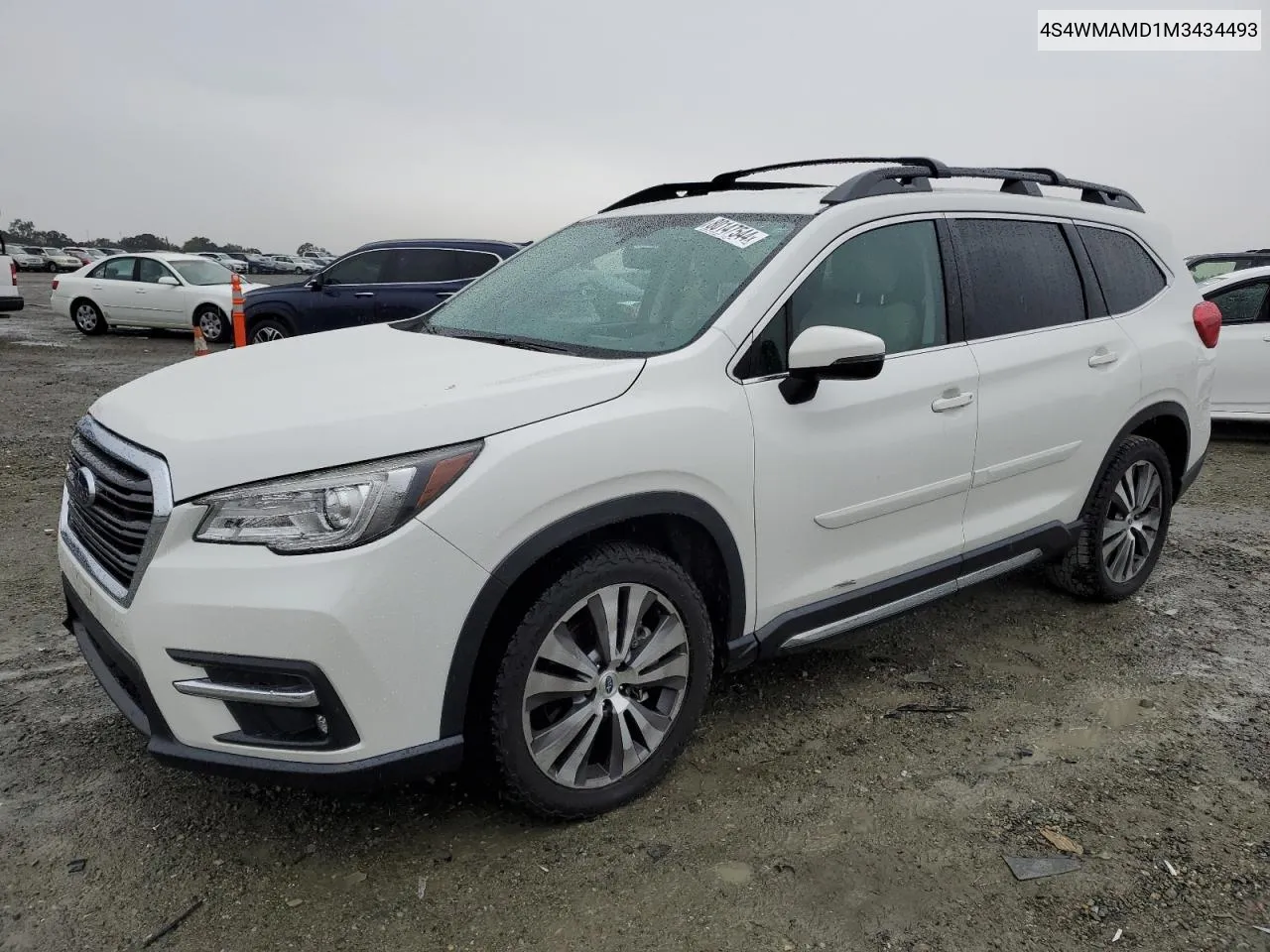 2021 Subaru Ascent Limited VIN: 4S4WMAMD1M3434493 Lot: 80147544