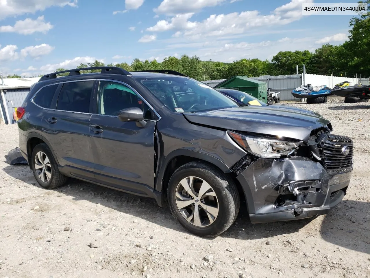 2022 Subaru Ascent Premium VIN: 4S4WMAED1N3440004 Lot: 57109104