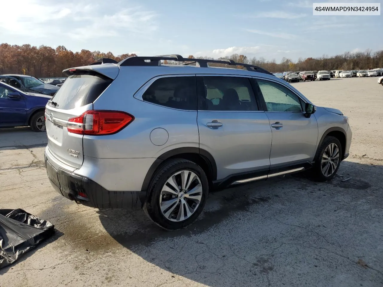 2022 Subaru Ascent Limited VIN: 4S4WMAPD9N3424954 Lot: 77749844