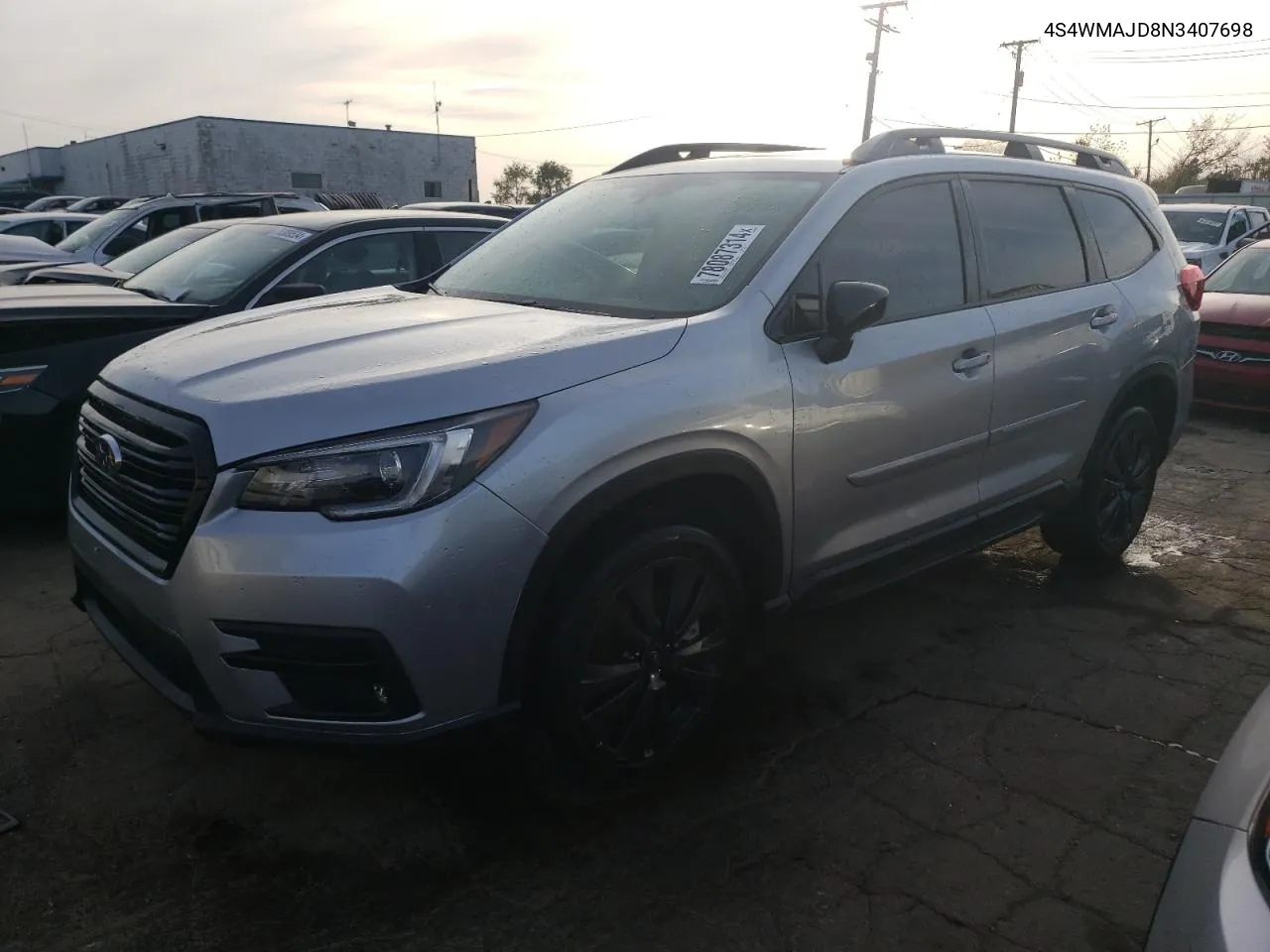 2022 Subaru Ascent Onyx Edition VIN: 4S4WMAJD8N3407698 Lot: 78087314