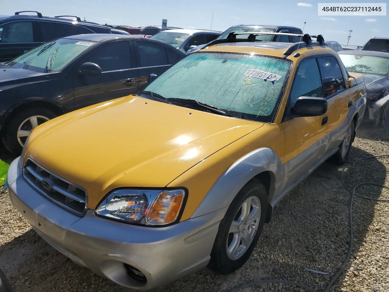 2003 Subaru Baja Sport VIN: 4S4BT62C237112445 Lot: 73951354