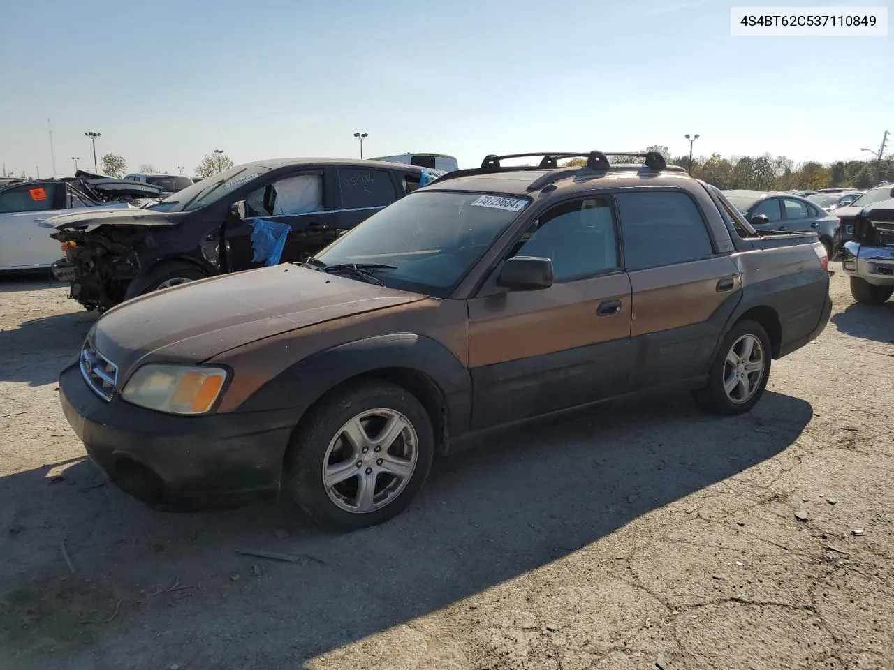 2003 Subaru Baja Sport VIN: 4S4BT62C537110849 Lot: 78729684