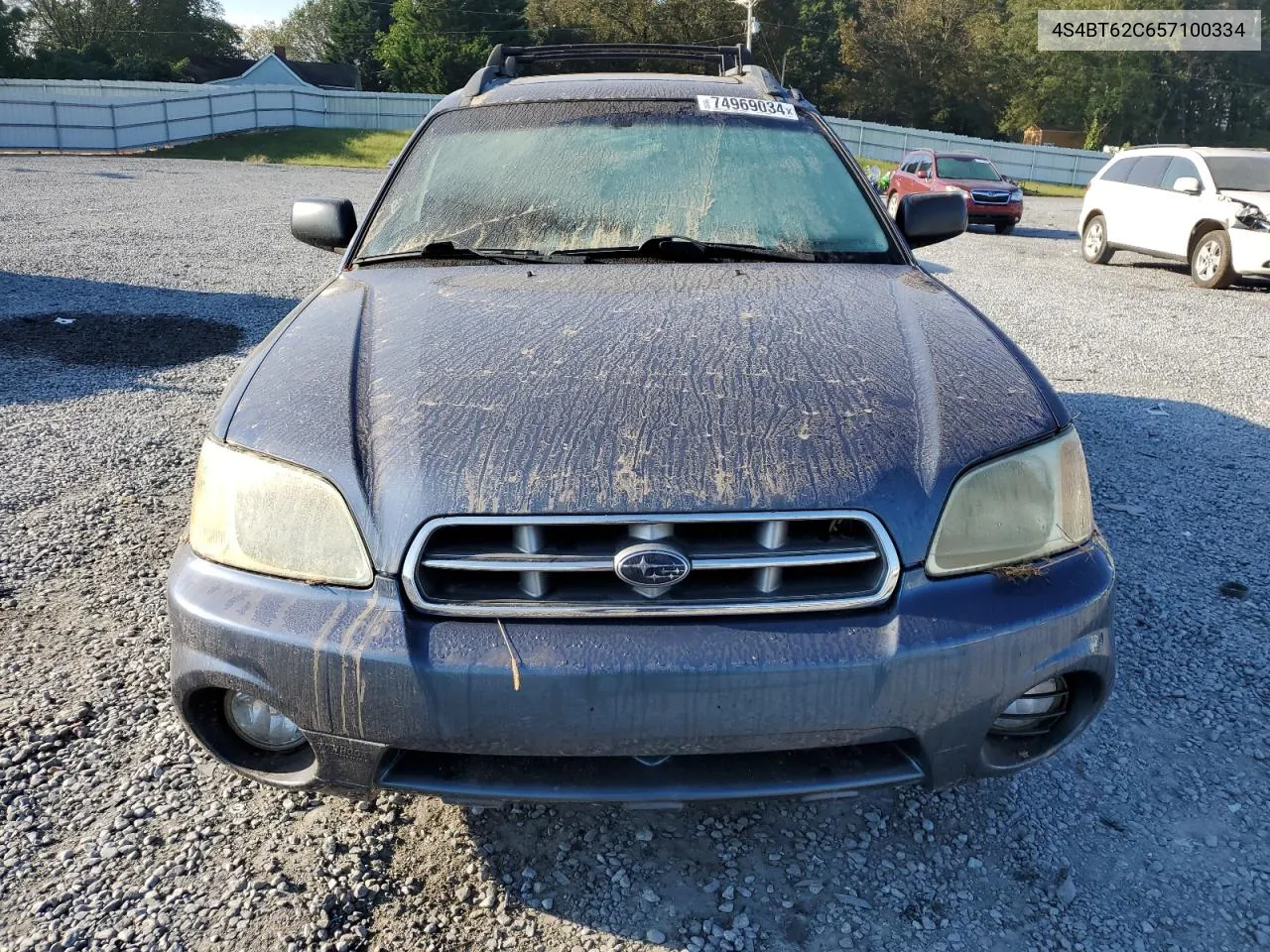 2005 Subaru Baja Sport VIN: 4S4BT62C657100334 Lot: 74969034