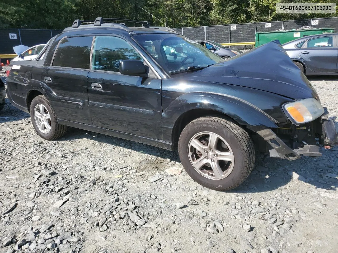 2006 Subaru Baja Sport VIN: 4S4BT62C667106930 Lot: 70958114