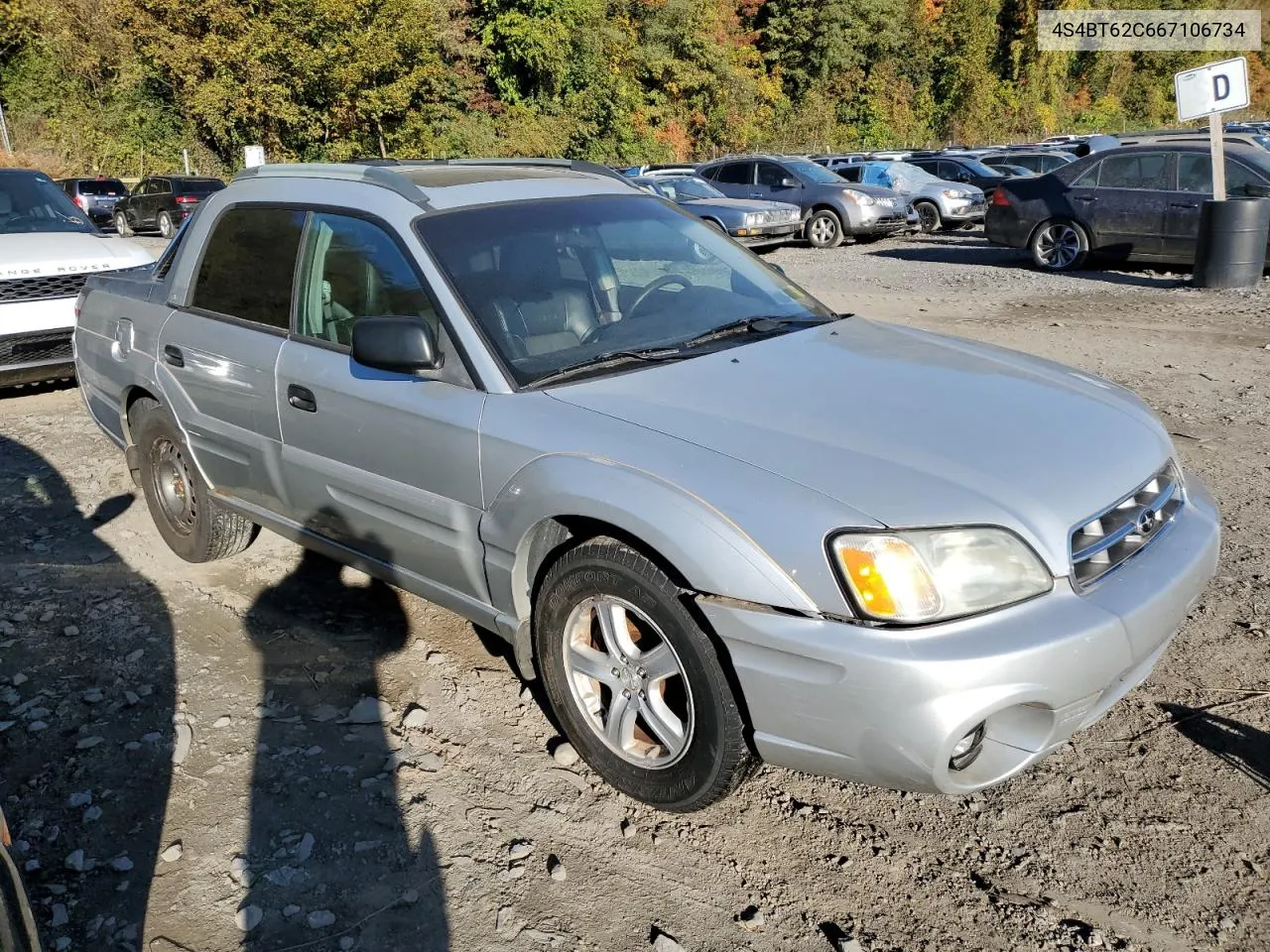 2006 Subaru Baja Sport VIN: 4S4BT62C667106734 Lot: 76395844