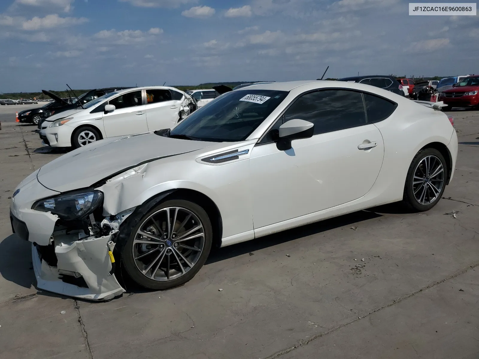 2014 Subaru Brz 2.0 Limited VIN: JF1ZCAC16E9600863 Lot: 68055794