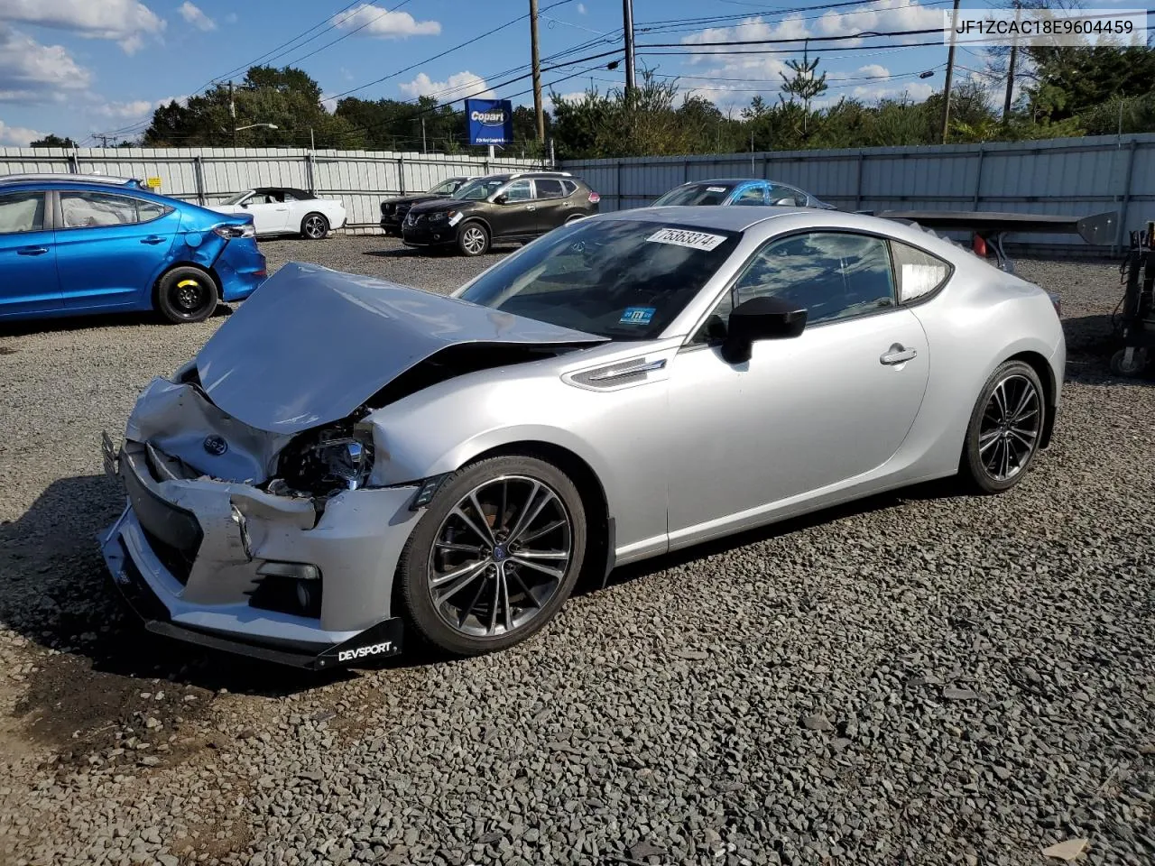 2014 Subaru Brz 2.0 Limited VIN: JF1ZCAC18E9604459 Lot: 75363374