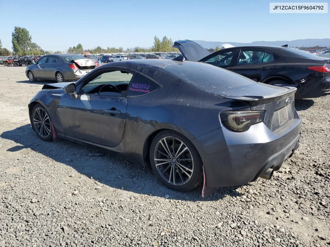 2015 Subaru Brz 2.0 Limited VIN: JF1ZCAC15F9604792 Lot: 73814834