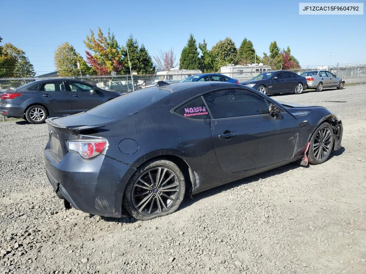 2015 Subaru Brz 2.0 Limited VIN: JF1ZCAC15F9604792 Lot: 73814834