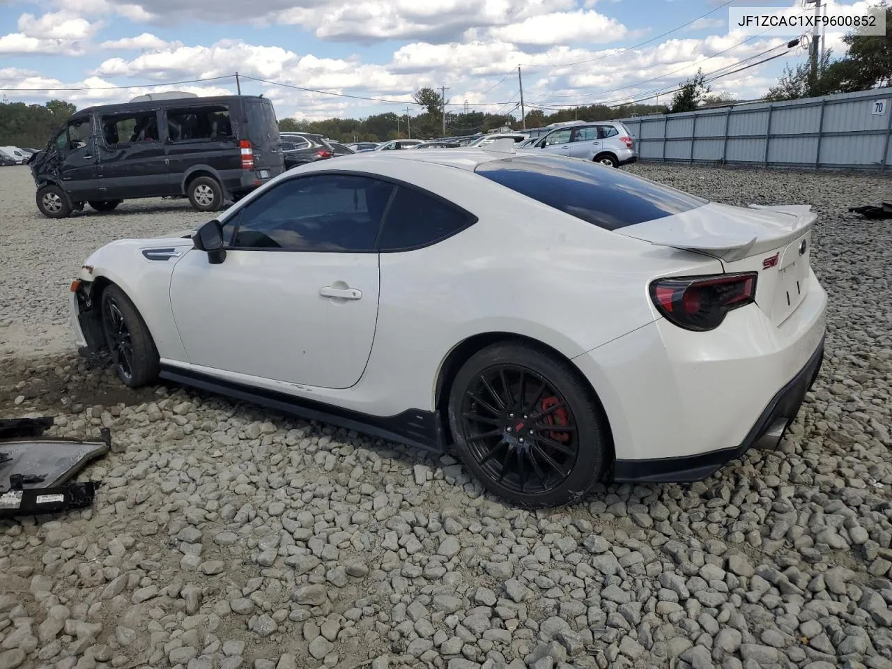 2015 Subaru Brz 2.0 Limited VIN: JF1ZCAC1XF9600852 Lot: 74899194