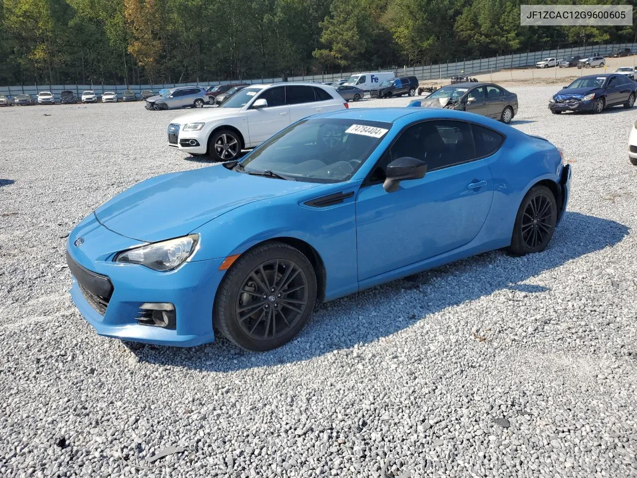 2016 Subaru Brz 2.0 Limited VIN: JF1ZCAC12G9600605 Lot: 74784404