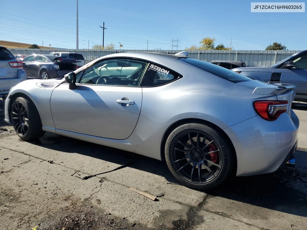 2017 Subaru Brz 2.0 Limited VIN: JF1ZCAC16H9603265 Lot: 76057904