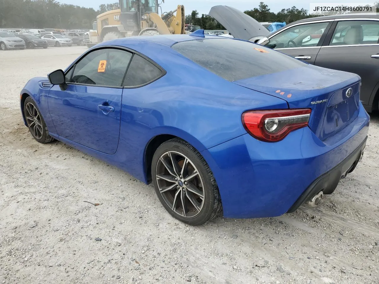 2017 Subaru Brz 2.0 Limited VIN: JF1ZCAC14H8600791 Lot: 76173924