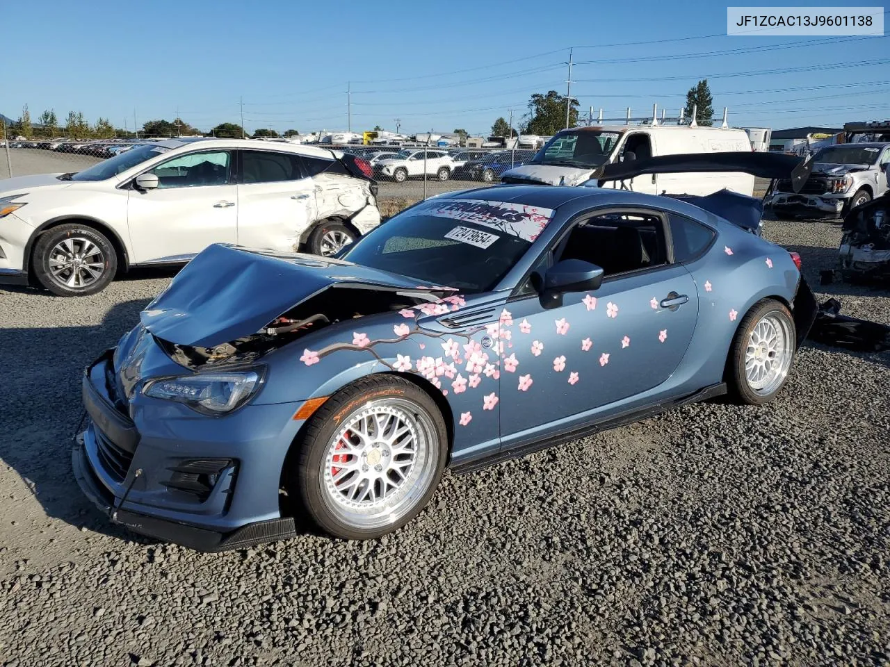 2018 Subaru Brz 2.0 Limited VIN: JF1ZCAC13J9601138 Lot: 72479654