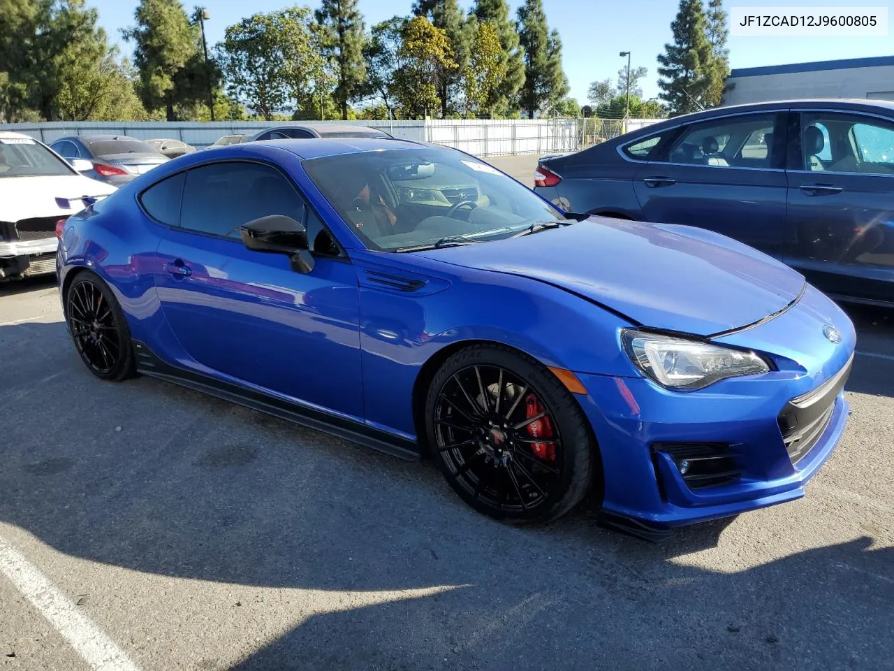 2018 Subaru Brz 2.0 Ts VIN: JF1ZCAD12J9600805 Lot: 77439764