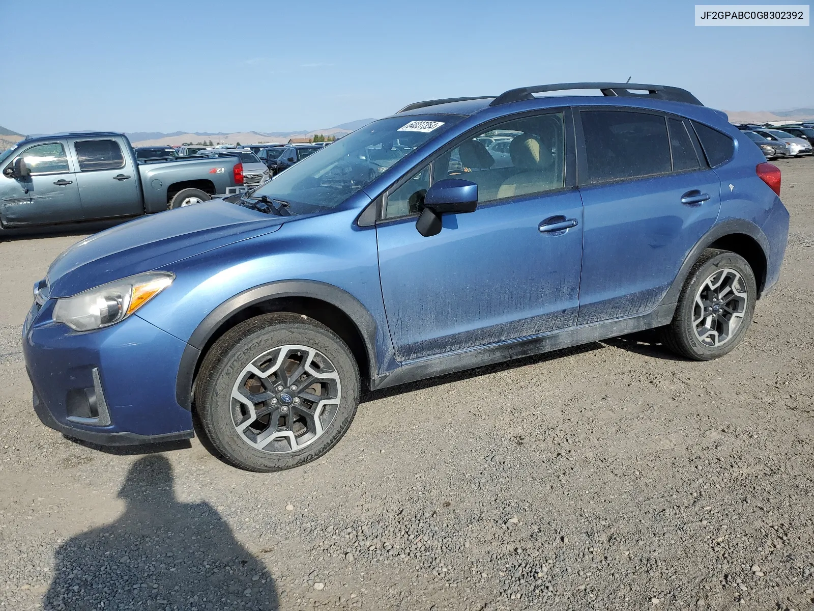 2016 Subaru Crosstrek Premium VIN: JF2GPABC0G8302392 Lot: 64037354