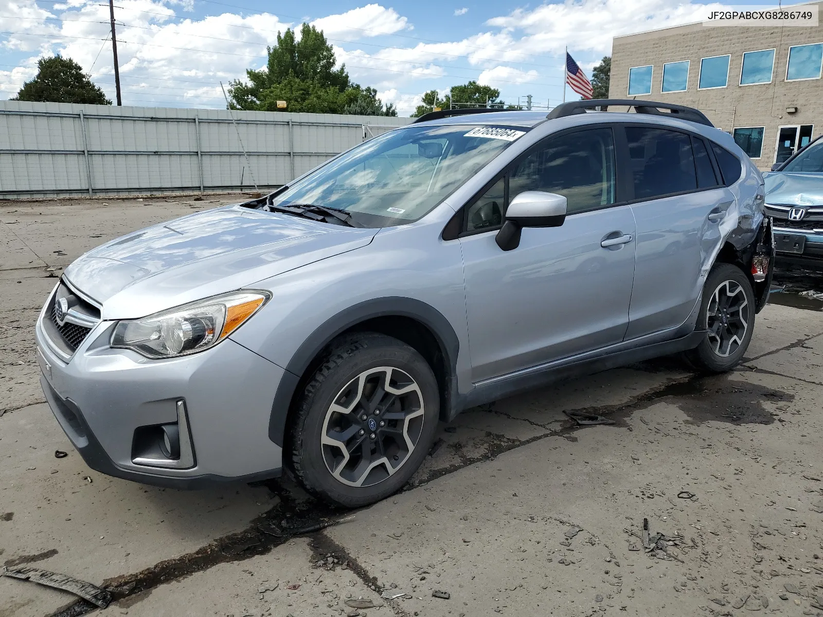 2016 Subaru Crosstrek Premium VIN: JF2GPABCXG8286749 Lot: 67685064