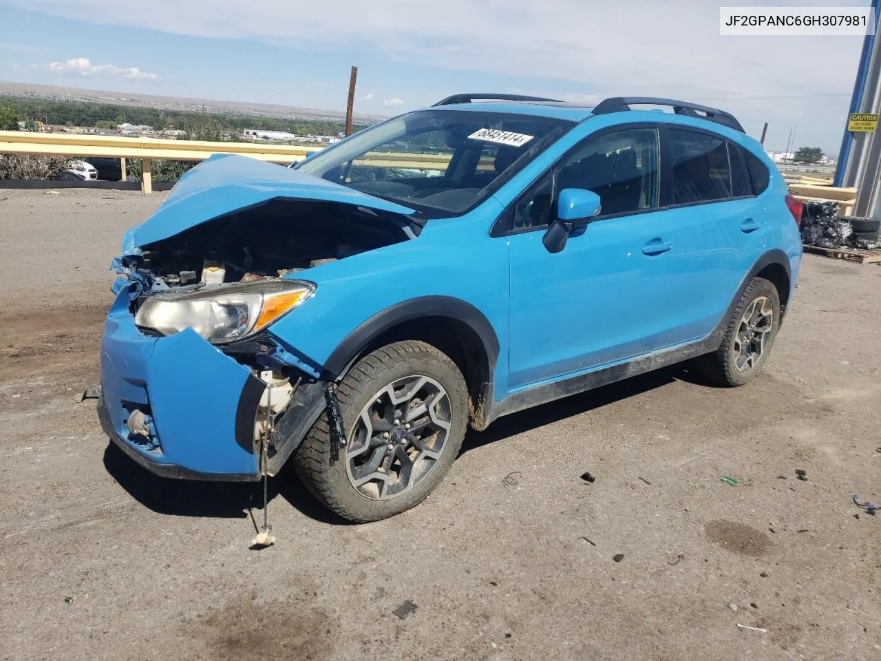 JF2GPANC6GH307981 2016 Subaru Crosstrek Limited