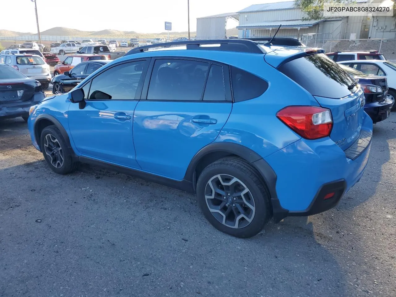 2016 Subaru Crosstrek Premium VIN: JF2GPABC8G8324270 Lot: 70081754