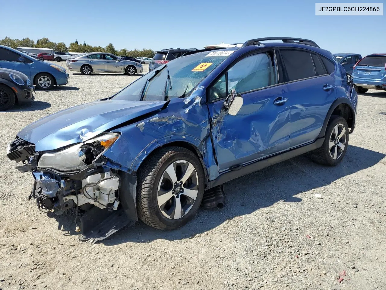 2016 Subaru Crosstrek 2.0I Hybrid Touring VIN: JF2GPBLC6GH224866 Lot: 70670674