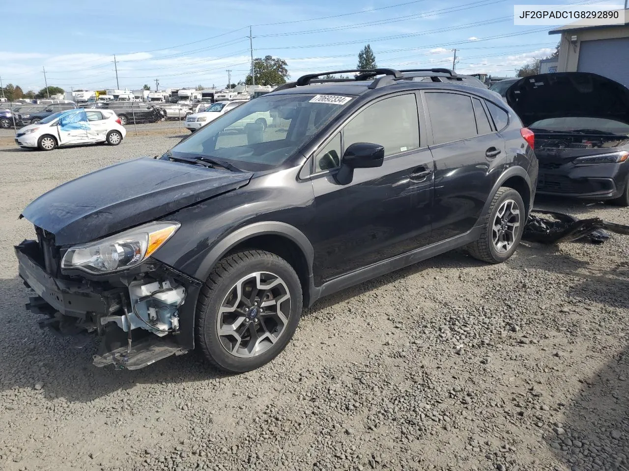 2016 Subaru Crosstrek Premium VIN: JF2GPADC1G8292890 Lot: 70692334