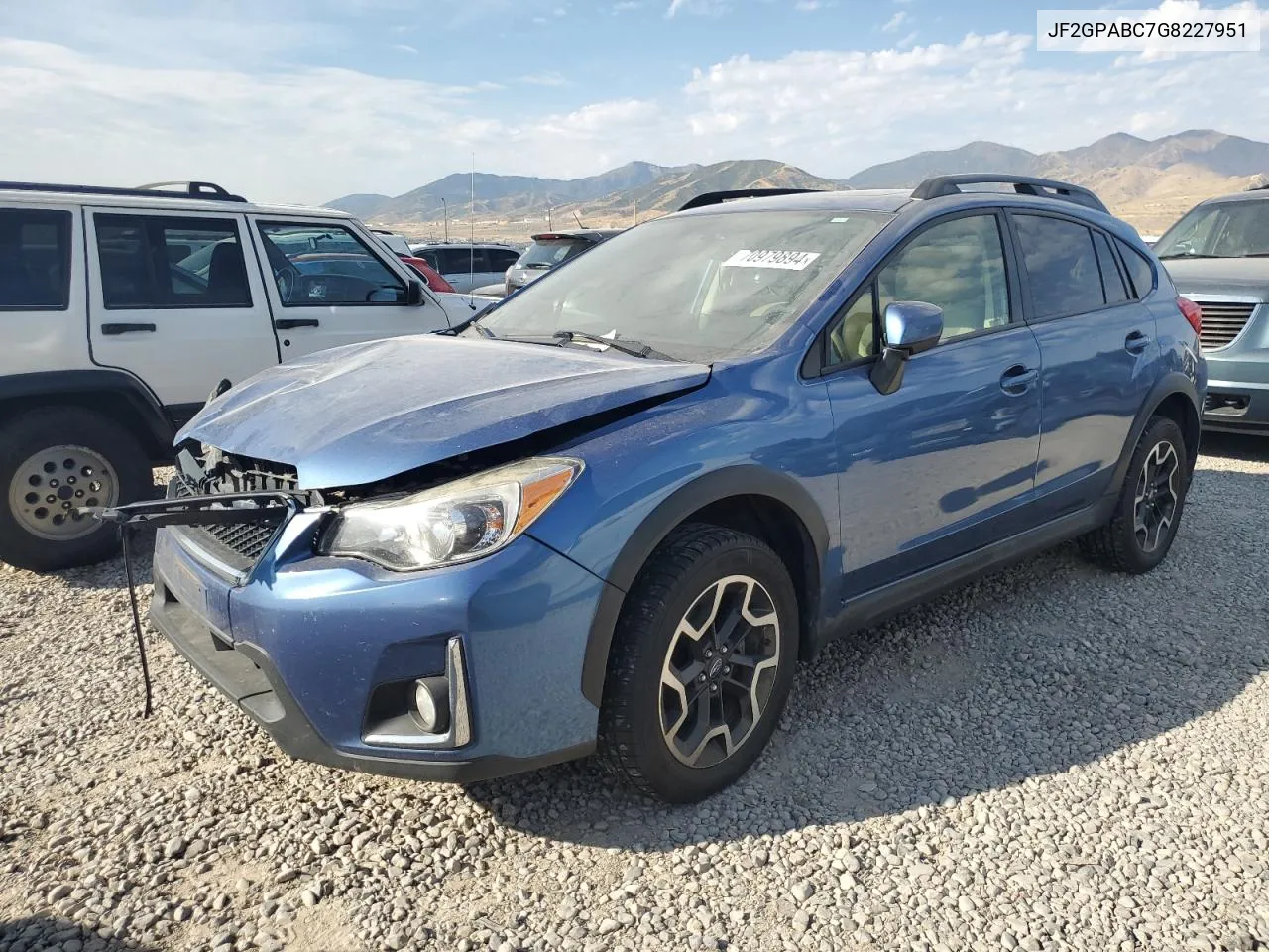 2016 Subaru Crosstrek Premium VIN: JF2GPABC7G8227951 Lot: 70979894