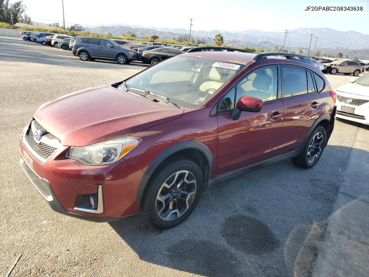 JF2GPABC2G8343638 2016 Subaru Crosstrek Premium