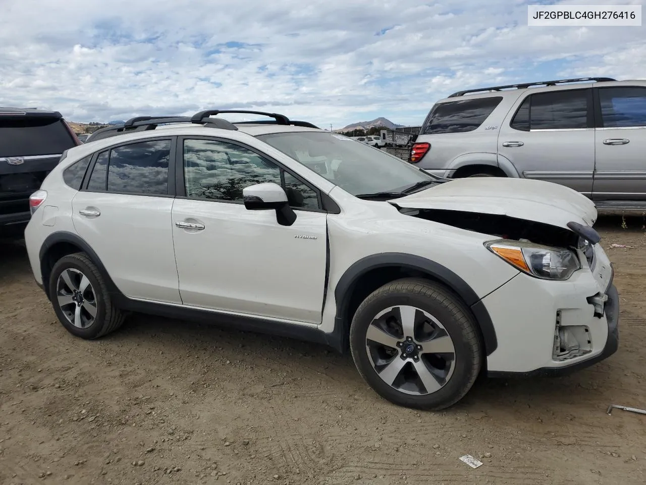 2016 Subaru Crosstrek 2.0I Hybrid Touring VIN: JF2GPBLC4GH276416 Lot: 72078314