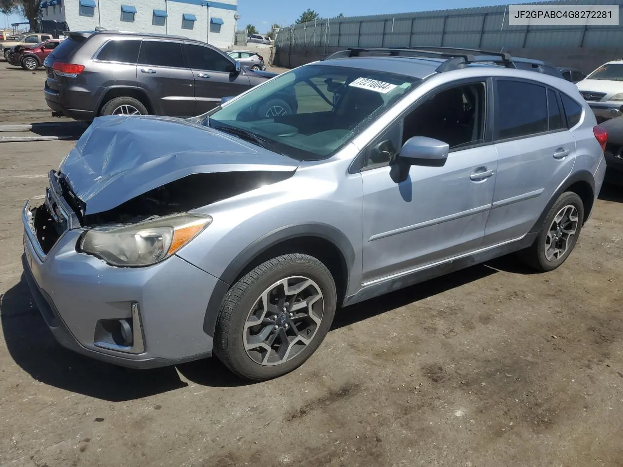 2016 Subaru Crosstrek Premium VIN: JF2GPABC4G8272281 Lot: 72210044