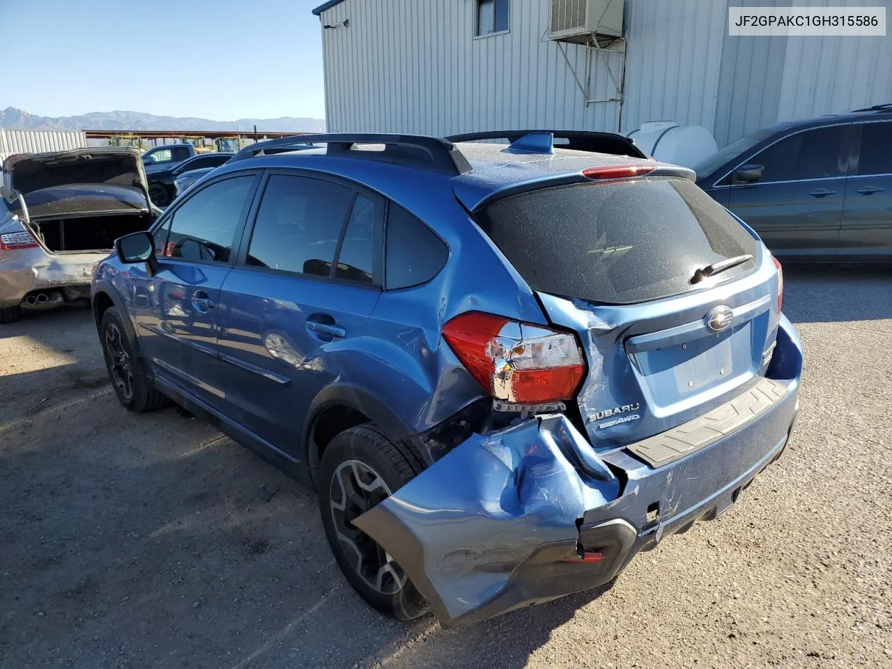 2016 Subaru Crosstrek Limited VIN: JF2GPAKC1GH315586 Lot: 72421714