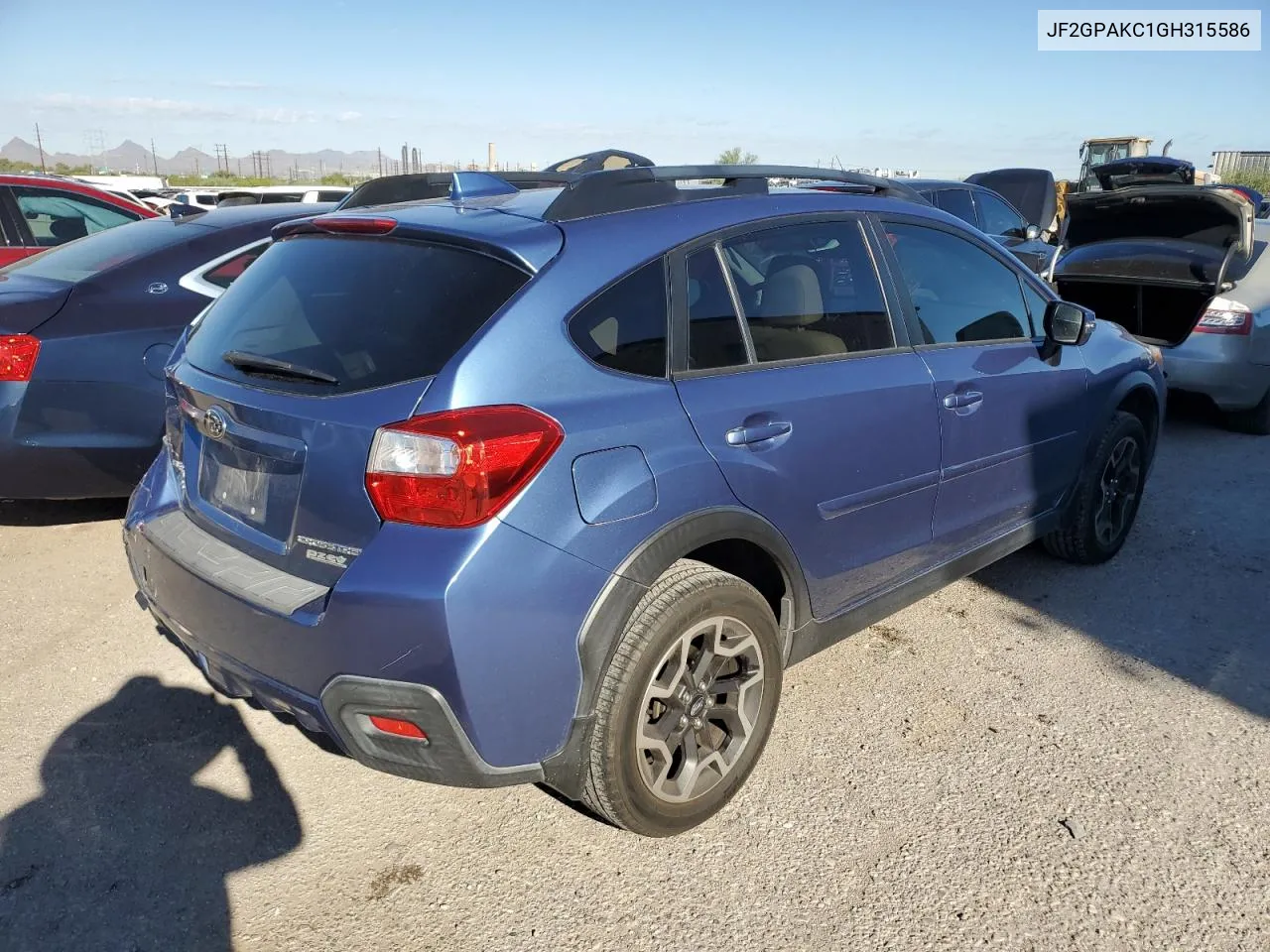 2016 Subaru Crosstrek Limited VIN: JF2GPAKC1GH315586 Lot: 72421714