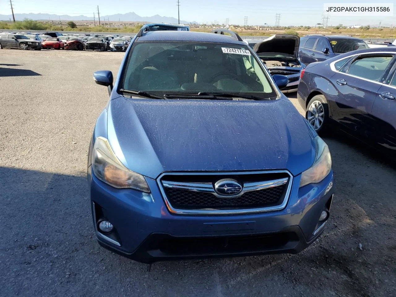 2016 Subaru Crosstrek Limited VIN: JF2GPAKC1GH315586 Lot: 72421714