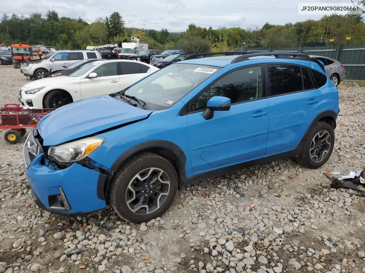 2016 Subaru Crosstrek Limited VIN: JF2GPANC9G8206661 Lot: 72693034