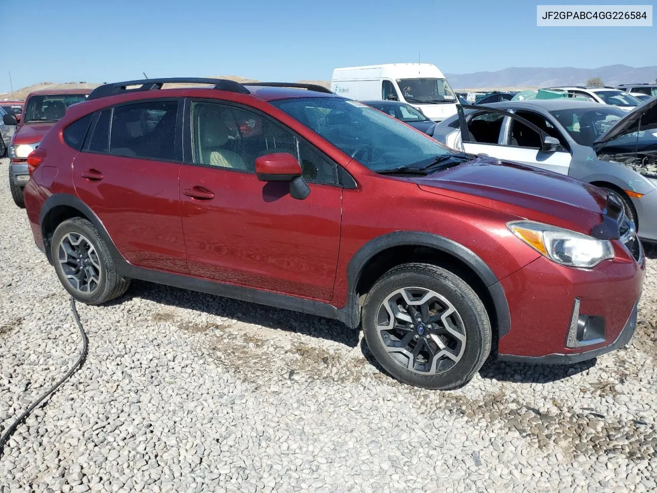 2016 Subaru Crosstrek Premium VIN: JF2GPABC4GG226584 Lot: 72822864