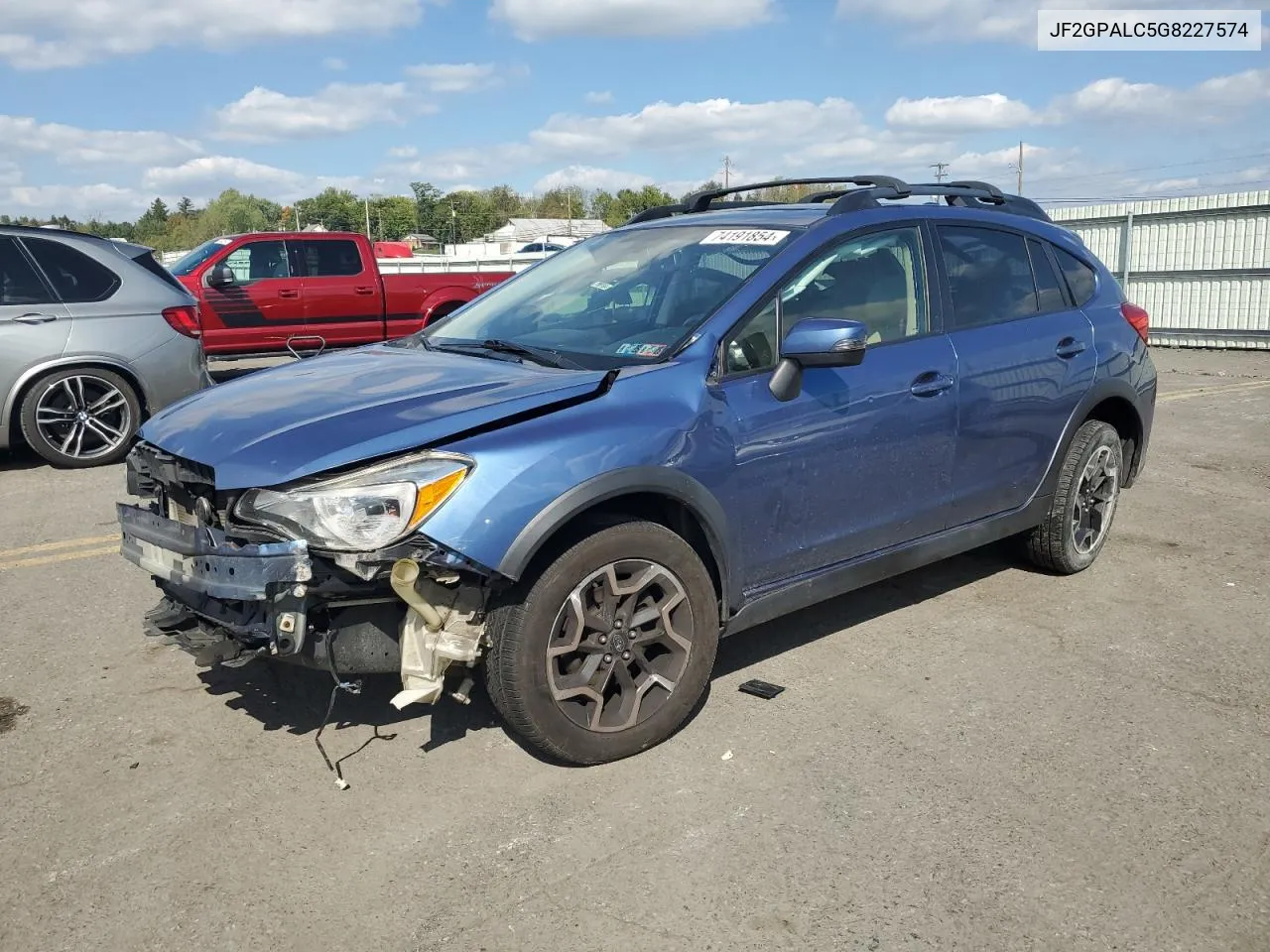 2016 Subaru Crosstrek Limited VIN: JF2GPALC5G8227574 Lot: 74191854