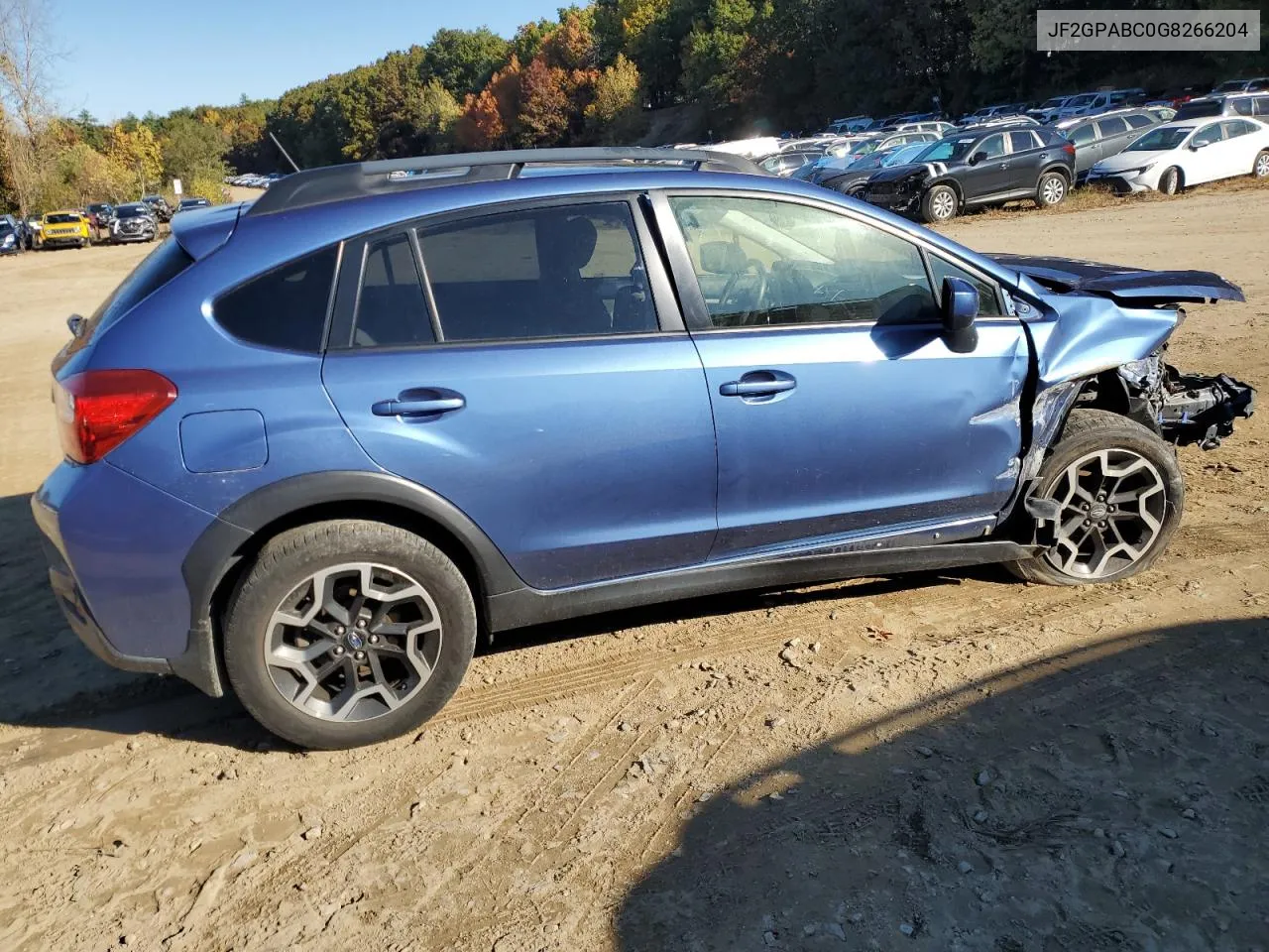 2016 Subaru Crosstrek Premium VIN: JF2GPABC0G8266204 Lot: 74609394