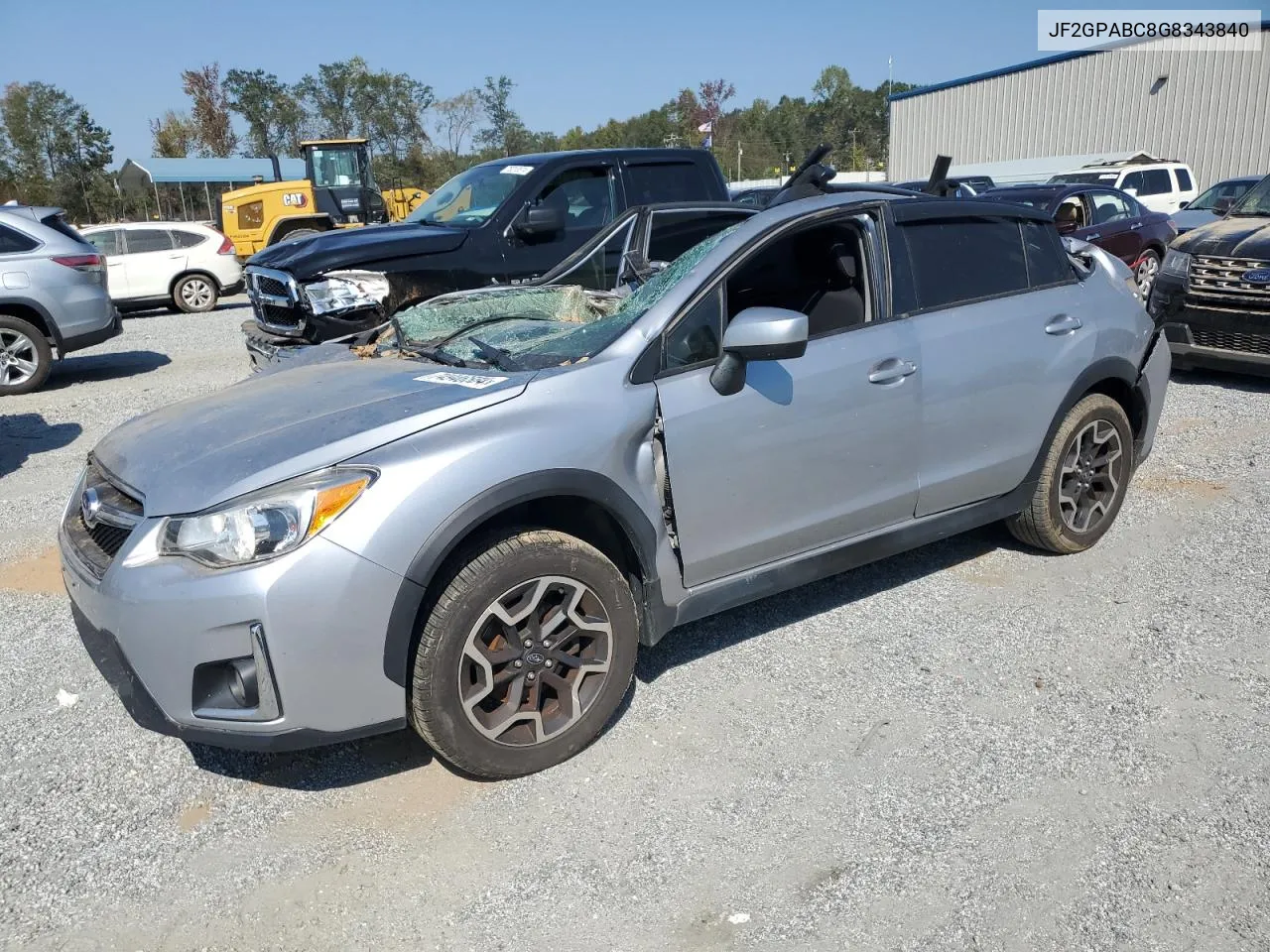 2016 Subaru Crosstrek Premium VIN: JF2GPABC8G8343840 Lot: 74946584