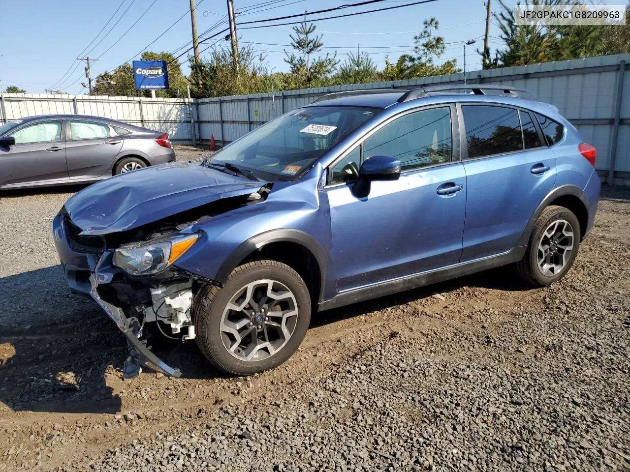 2016 Subaru Crosstrek Limited VIN: JF2GPAKC1G8209963 Lot: 75702674