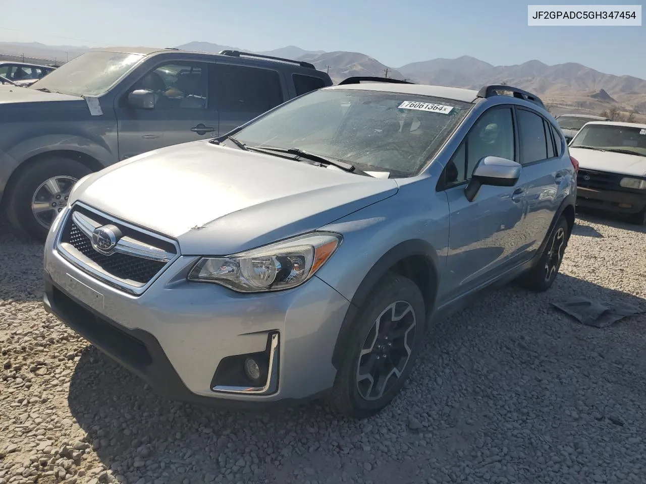 2016 Subaru Crosstrek Premium VIN: JF2GPADC5GH347454 Lot: 76061364