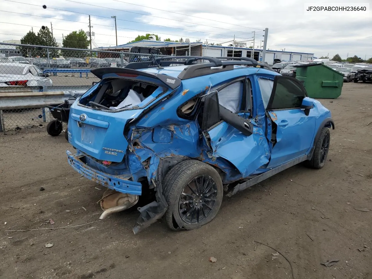 2017 Subaru Crosstrek Premium VIN: JF2GPABC0HH236640 Lot: 55622724