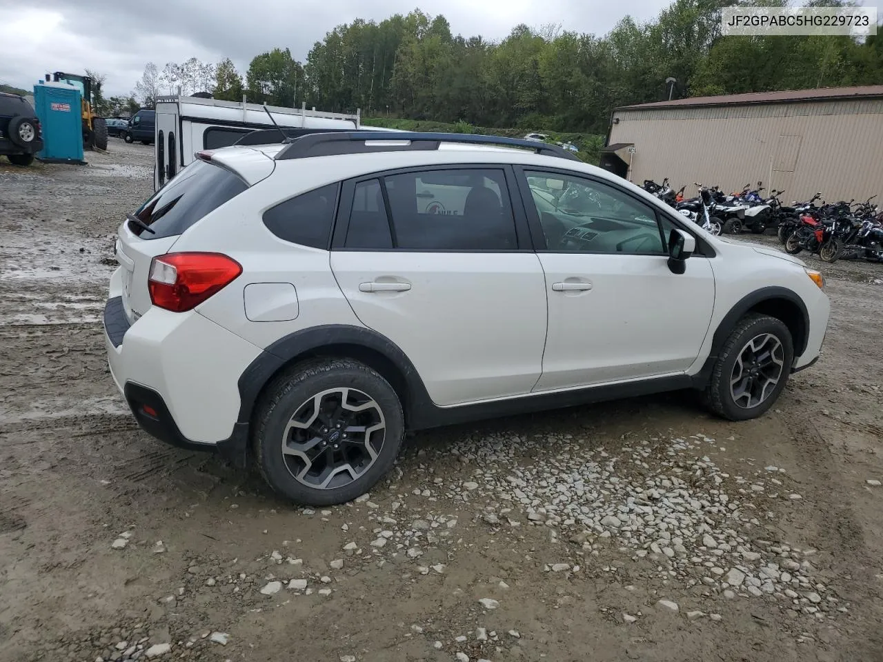 2017 Subaru Crosstrek Premium VIN: JF2GPABC5HG229723 Lot: 71218424