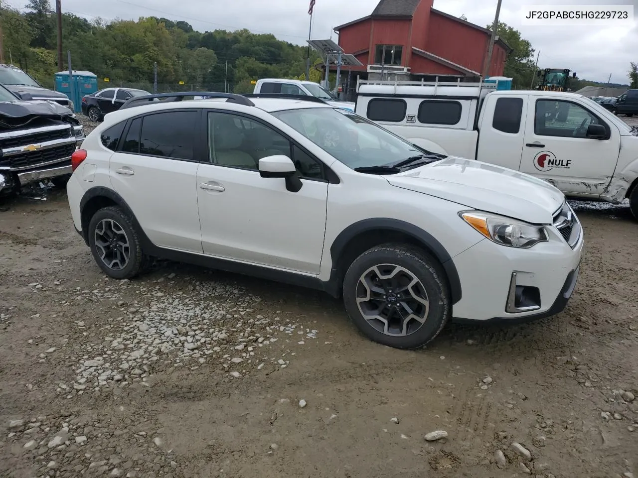 2017 Subaru Crosstrek Premium VIN: JF2GPABC5HG229723 Lot: 71218424