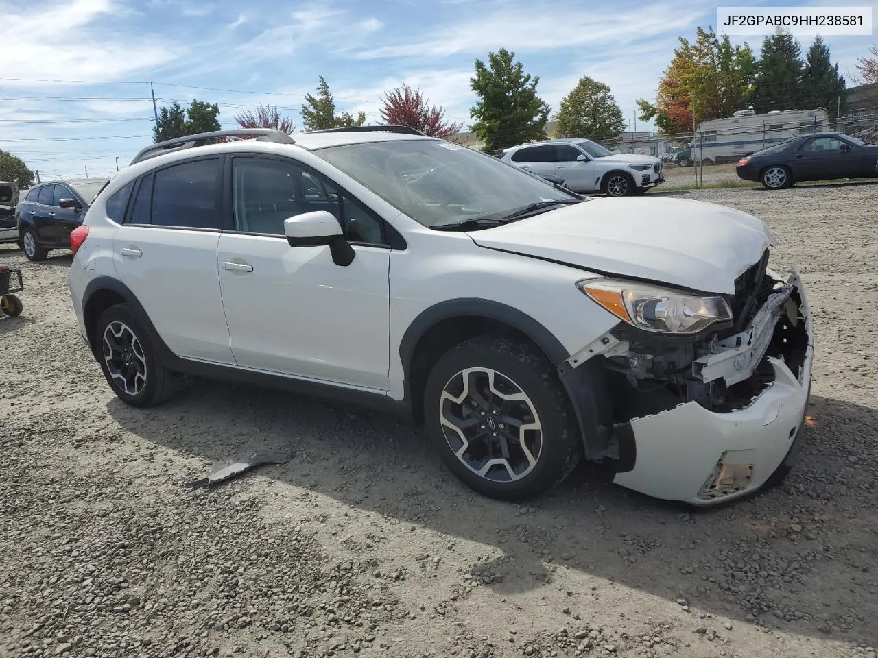 2017 Subaru Crosstrek Premium VIN: JF2GPABC9HH238581 Lot: 72438594