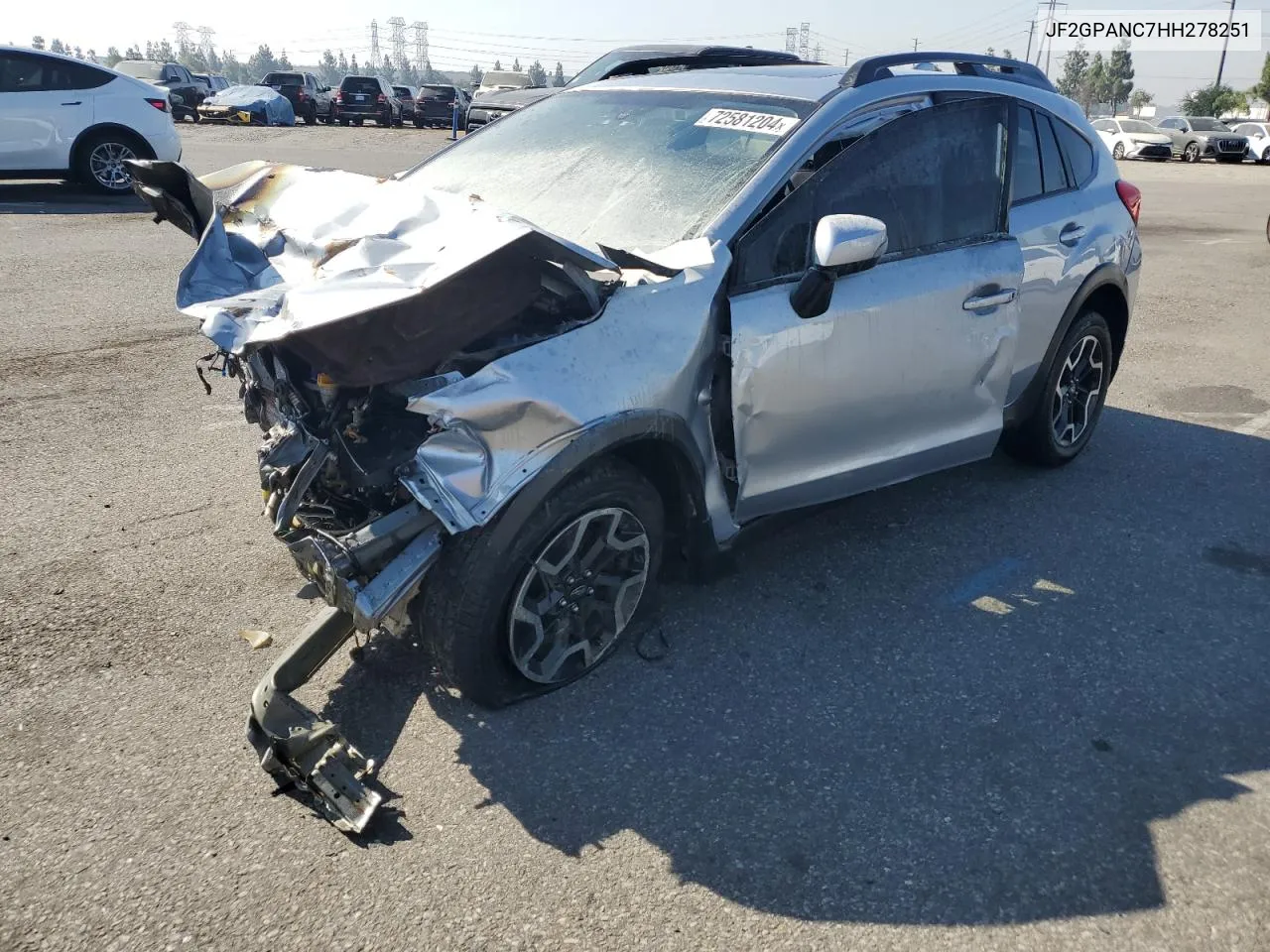 2017 Subaru Crosstrek Limited VIN: JF2GPANC7HH278251 Lot: 72581204