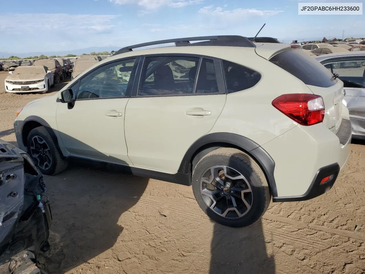 2017 Subaru Crosstrek Premium VIN: JF2GPABC6HH233600 Lot: 72615844