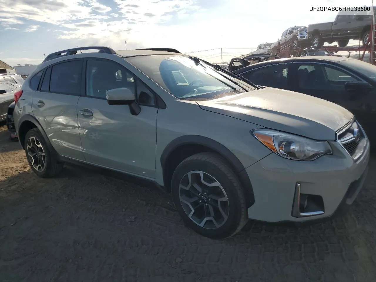 2017 Subaru Crosstrek Premium VIN: JF2GPABC6HH233600 Lot: 72615844