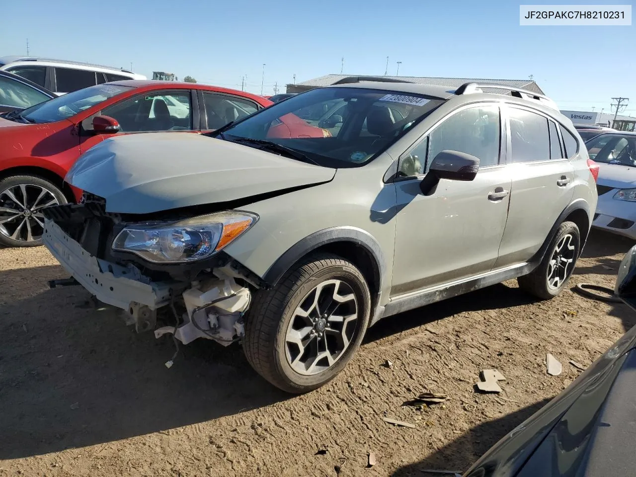 2017 Subaru Crosstrek Limited VIN: JF2GPAKC7H8210231 Lot: 72800904