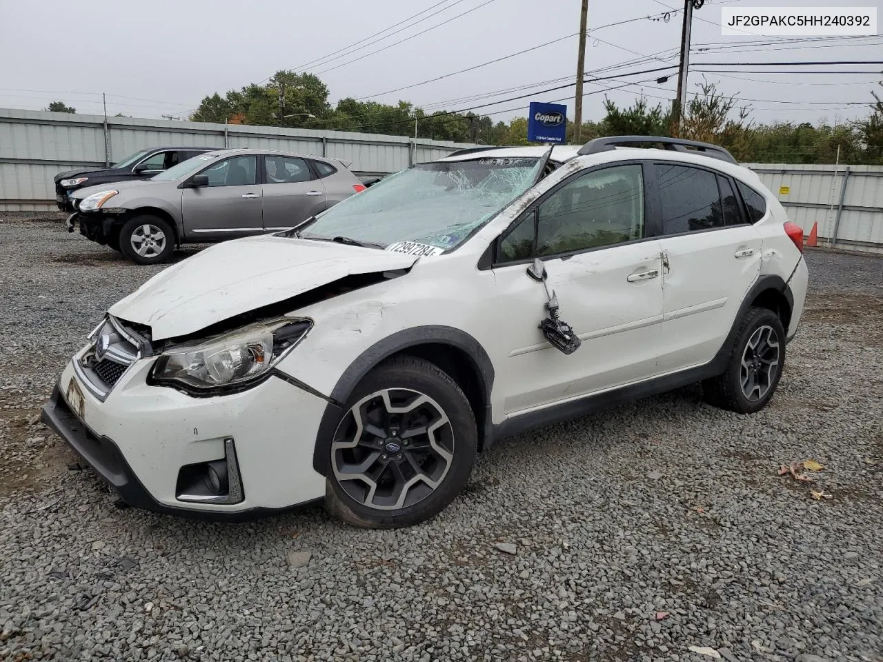 2017 Subaru Crosstrek Limited VIN: JF2GPAKC5HH240392 Lot: 72997284