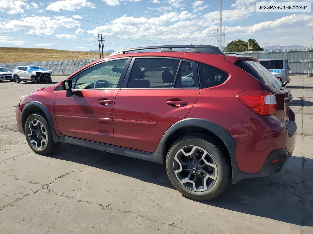 2017 Subaru Crosstrek Premium VIN: JF2GPABC4H8222434 Lot: 73046954